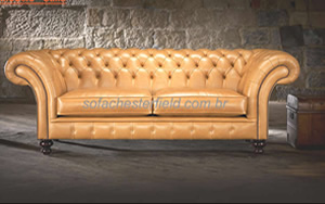 sofa chesterfield classico marrom caramelo envelhecido sofa chesterfield